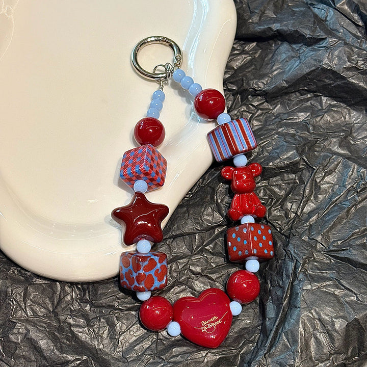 Colorful Beaded Keychain Holder Stornfield 1790134999