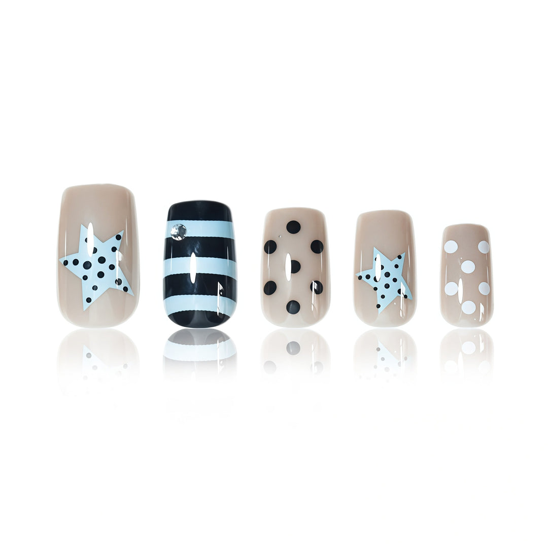 Artistic Press-On Nail Design Stornfield