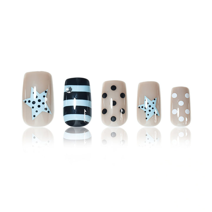 Artistic Press-On Nail Design Stornfield