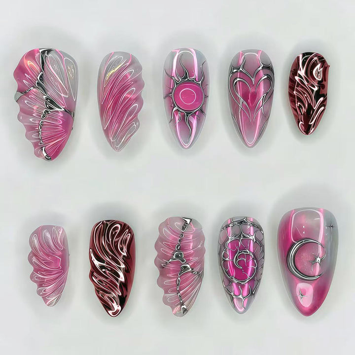 Decorative Press-On Nail Art Set 1790746070