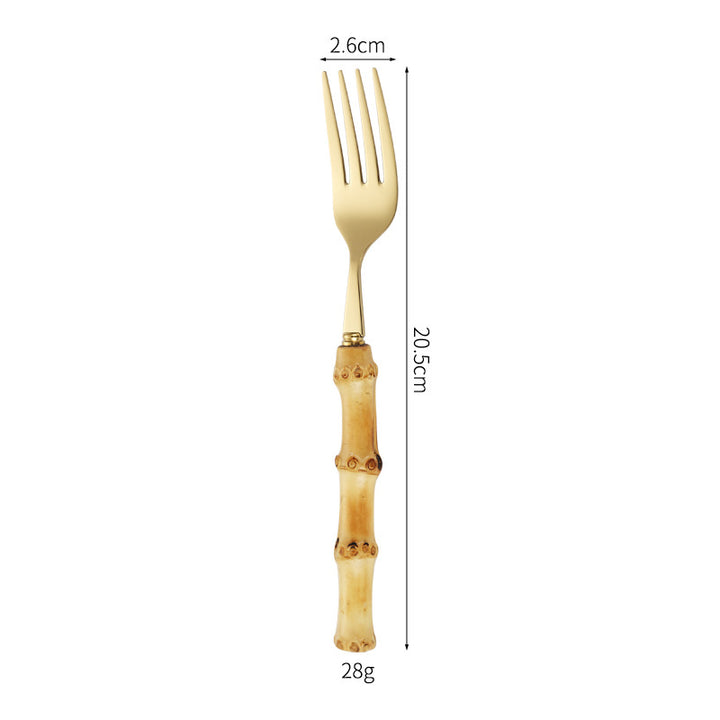 Bamboo Handle Salad Fork Stornfield