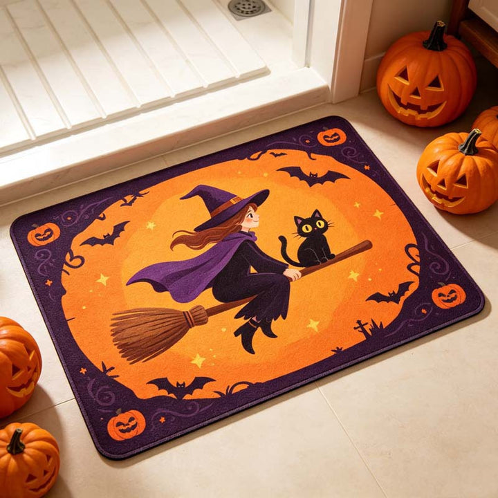 Halloween-Themed Soft Bath Mat for Bathroom