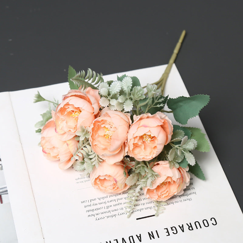 Lifelike Artificial Peony Bouquet