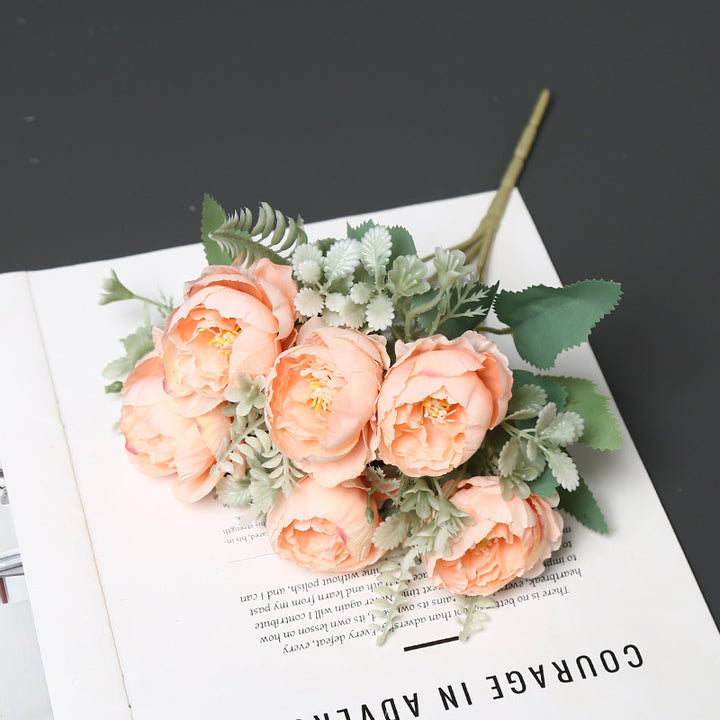 Lifelike Artificial Peony Bouquet