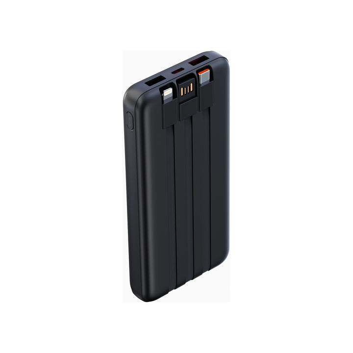 Portable power bank with integrated cable management and multifunctional charging port Stornfield