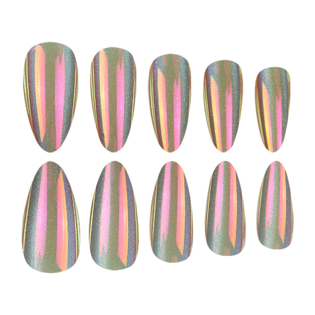 Holographic Stiletto Press-On Nails Stornfield