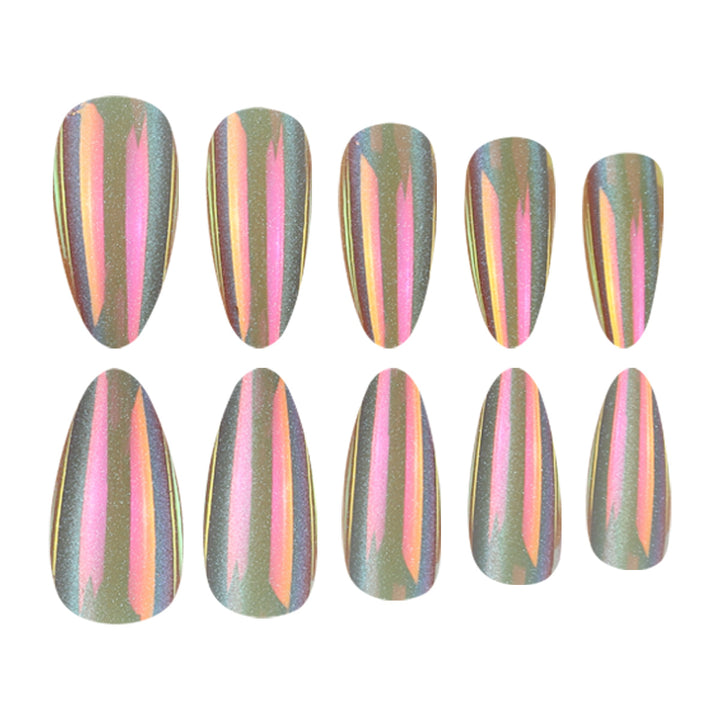 Holographic Stiletto Press-On Nails Stornfield