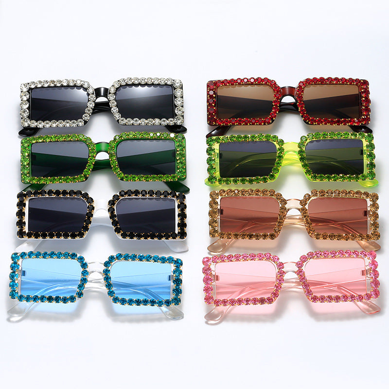 Women's fashionable sunglasses with glittering frame embellishment Stornfield