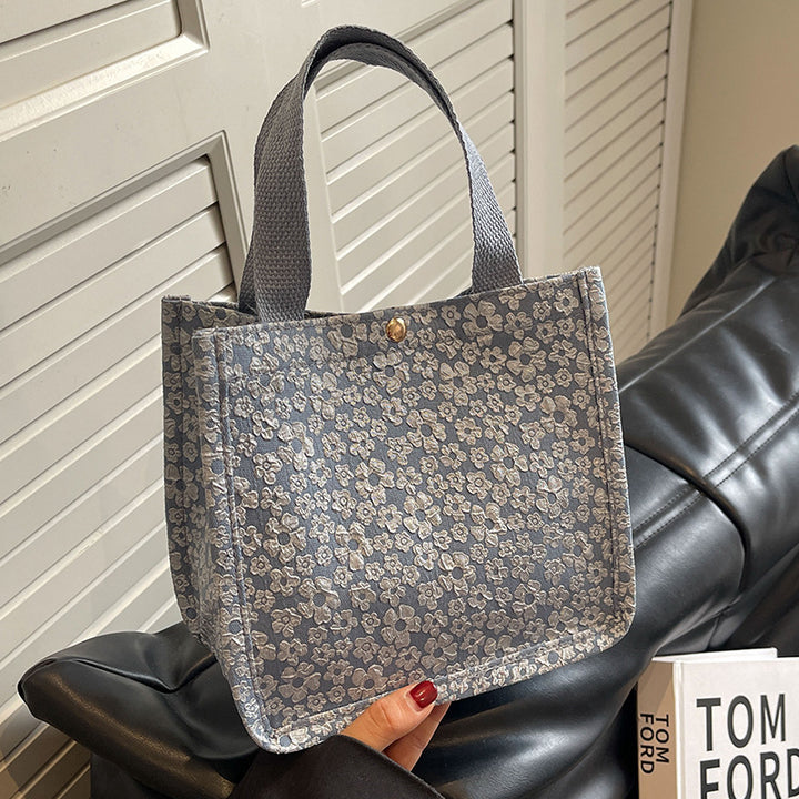 Floral Print Fabric Shoulder Bag