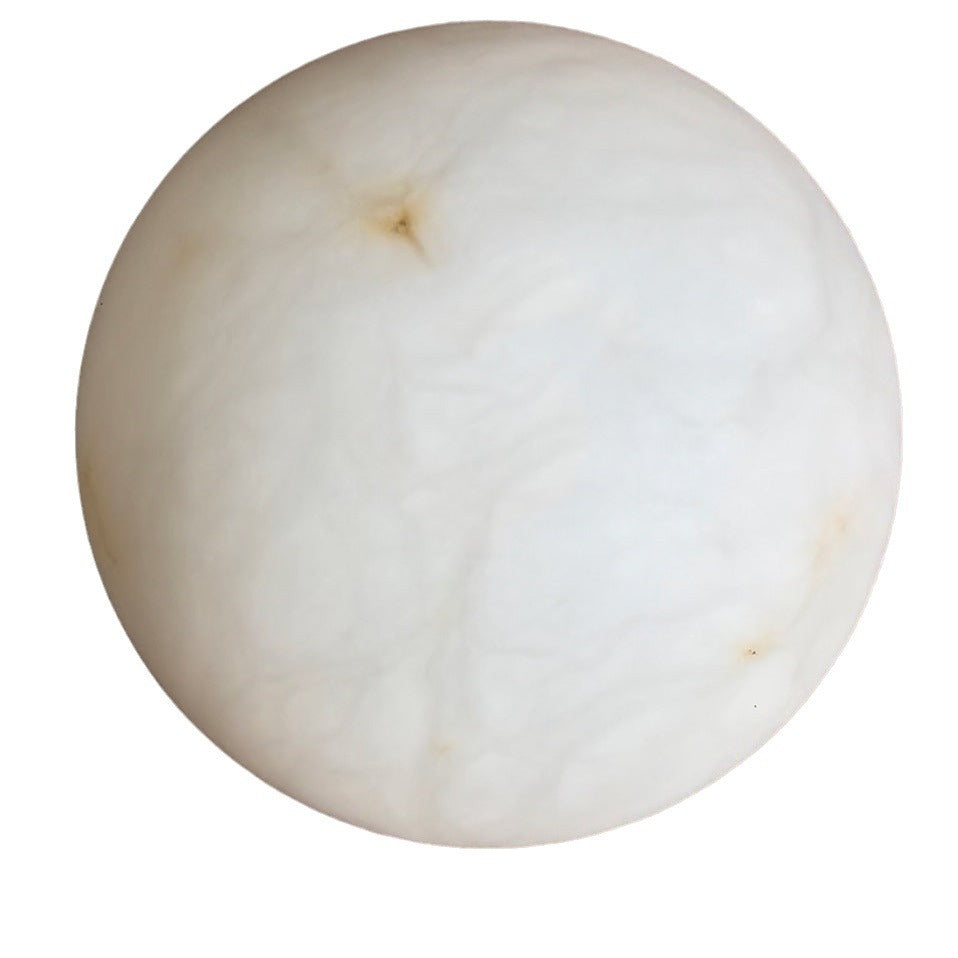Elegant Round Alabaster Ceiling Light