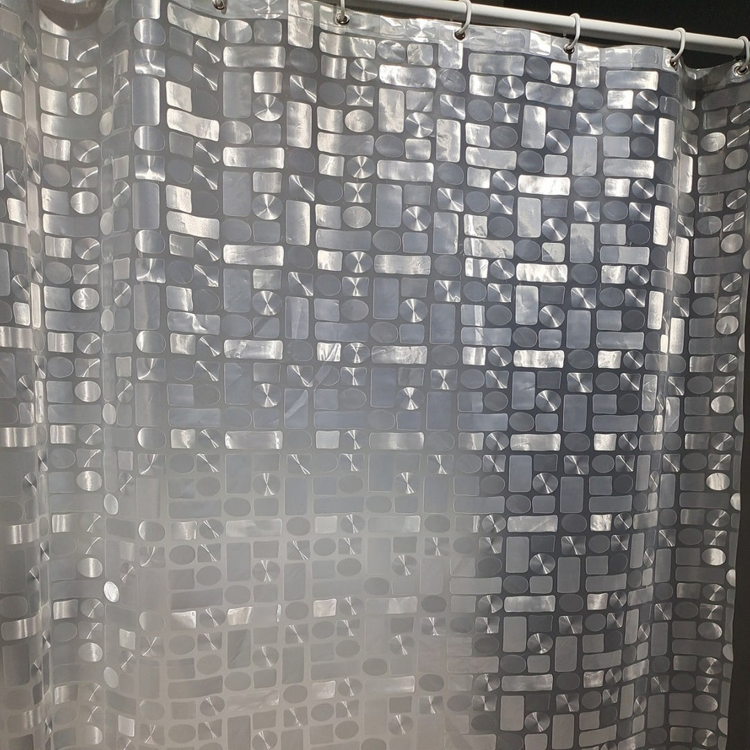 Contemporary Geometric Design Shower Curtain Stornfield
