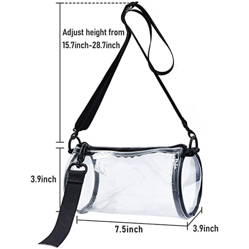 Transparent Handbag with Adjustable Shoulder Strap Stornfield