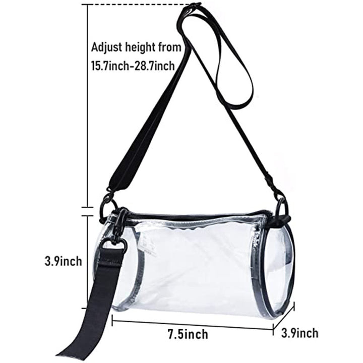 Transparent Handbag with Adjustable Shoulder Strap Stornfield