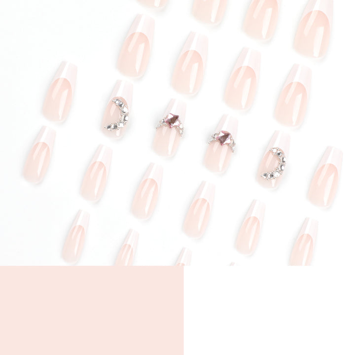 Elegant artificial nails with glitter accents Stornfield