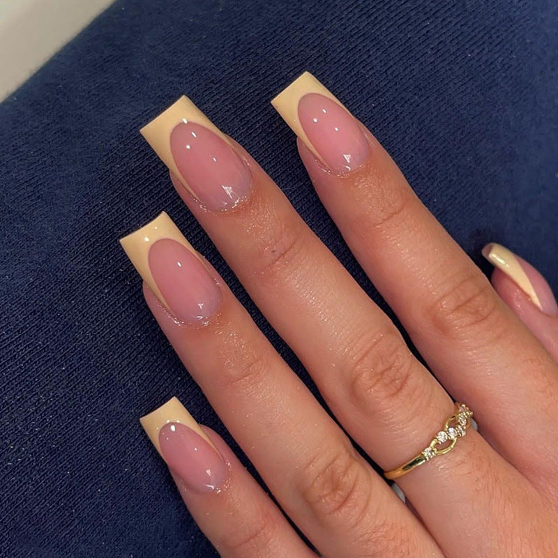 Elegant French Tip Nail Art Extensions Stornfield