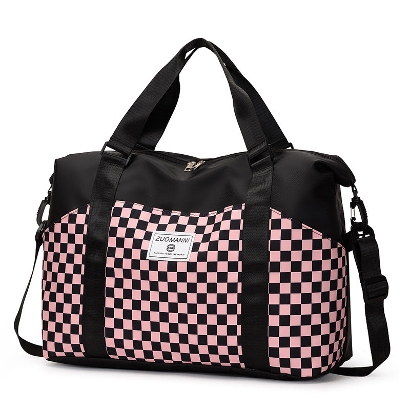 Stylish Checkerboard Duffle Bag Stornfield