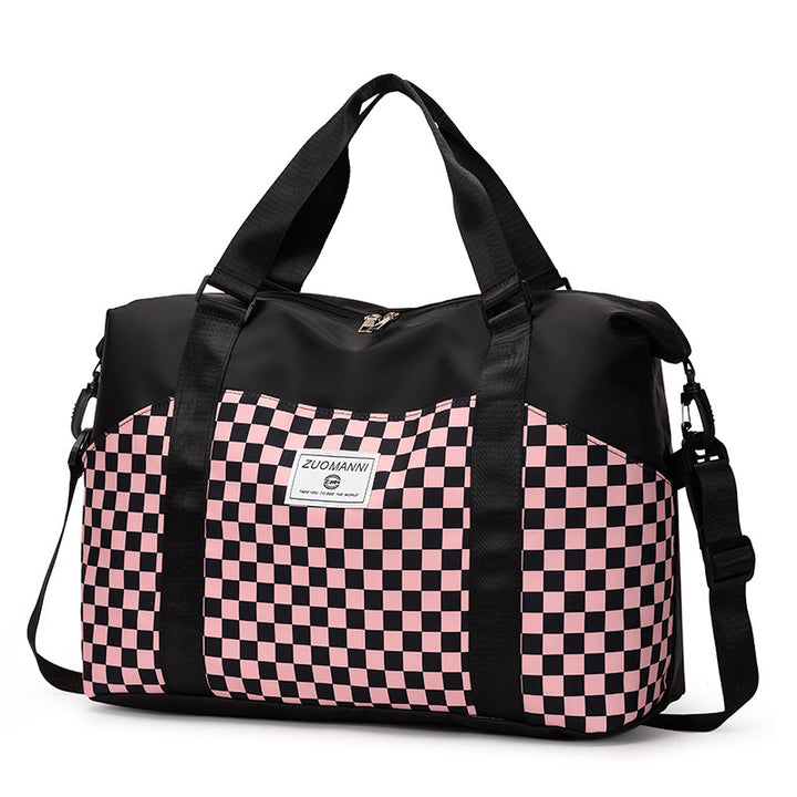 Stylish Checkerboard Duffle Bag Stornfield