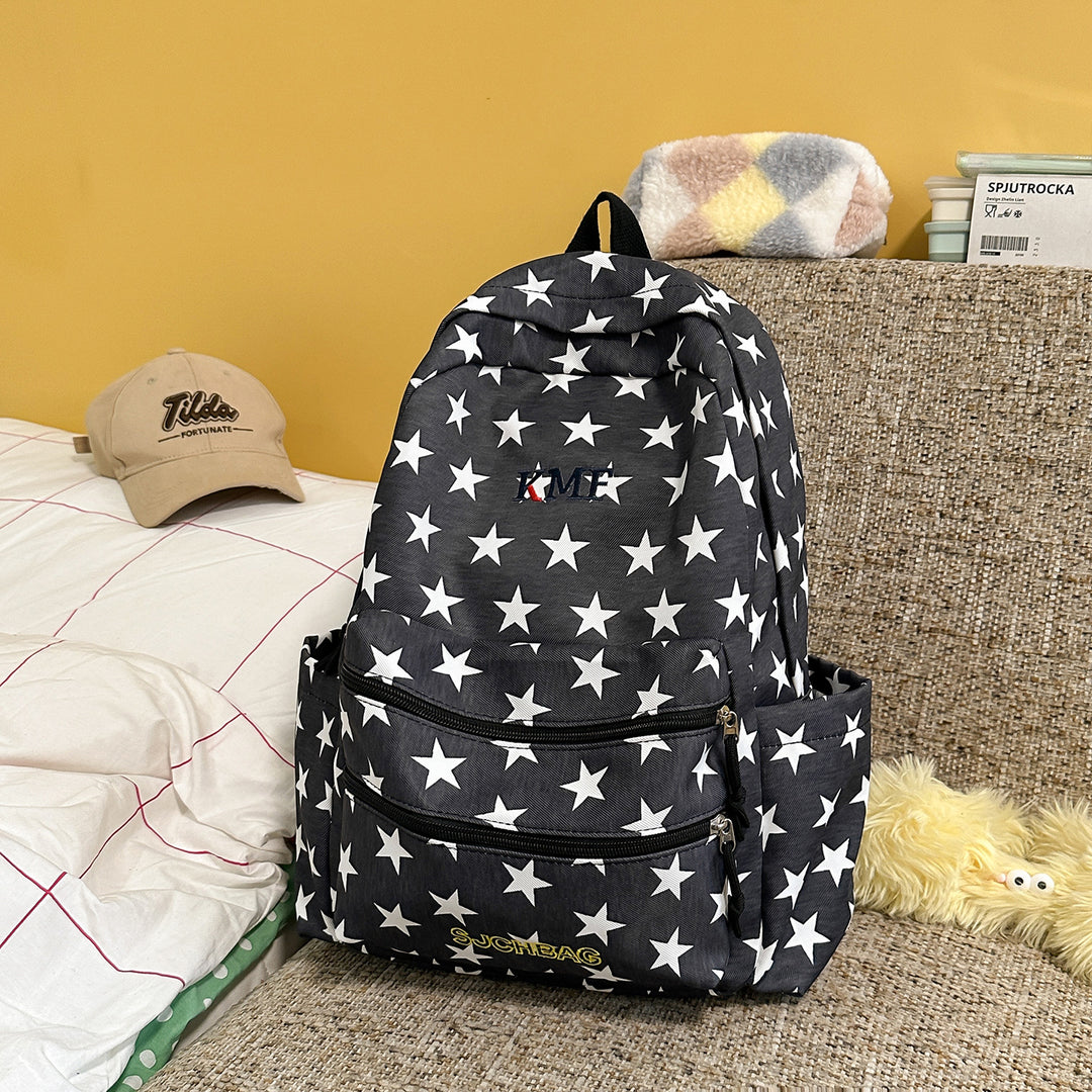 Star-Printed Casual Backpack Stornfield