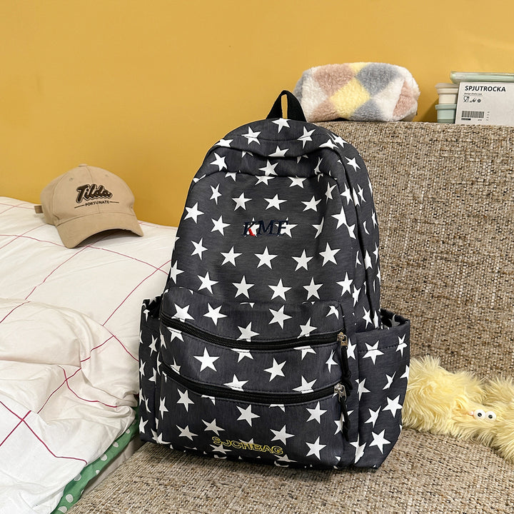 Star-Printed Casual Backpack Stornfield