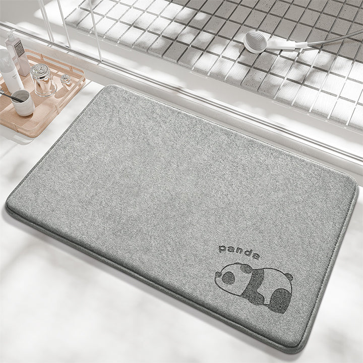 Playful Bunny Design Bath Mat Stornfield