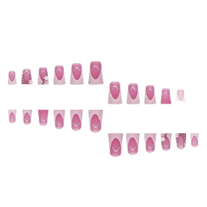 3D Floral and Ribbon Press-On Nail Set Stornfield