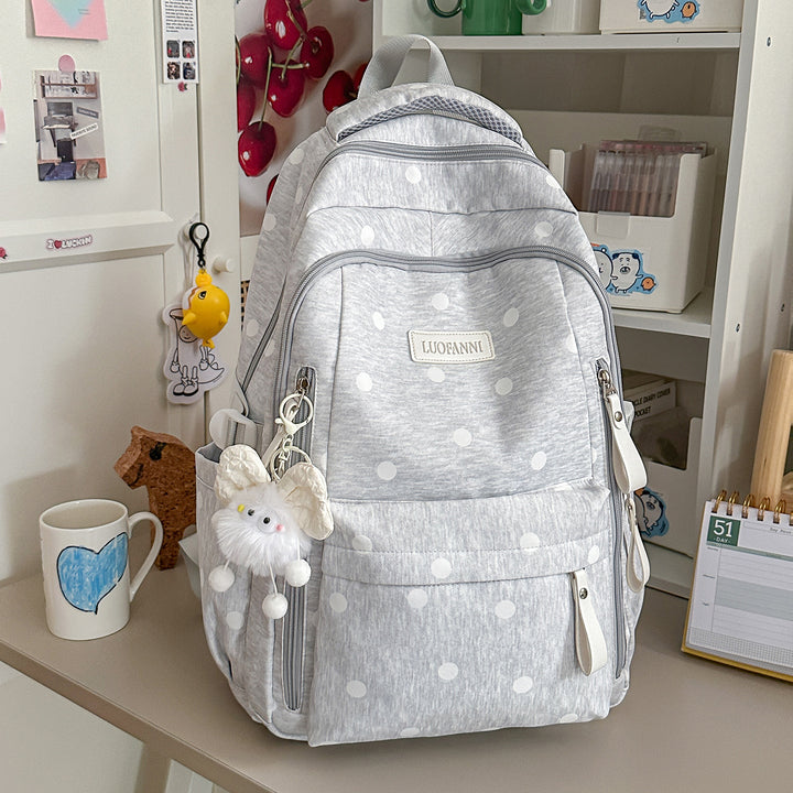 Stylish Polka Dot Patterned Backpack Stornfield