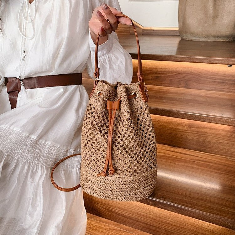 Hand-knotted bags with foldable design Stornfield