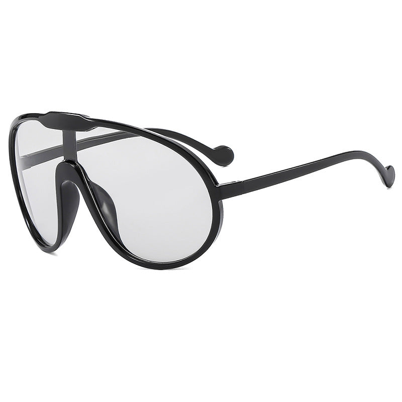 Women's futuristic transparent sunglasses with elegant shape Stornfield