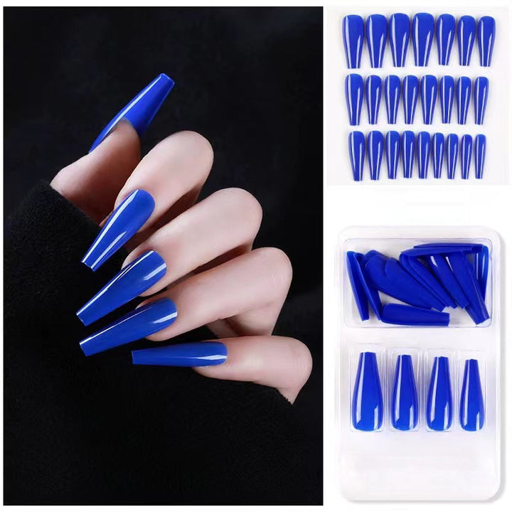 Acrylic nail set with elegant long tips and high gloss finish Stornfield