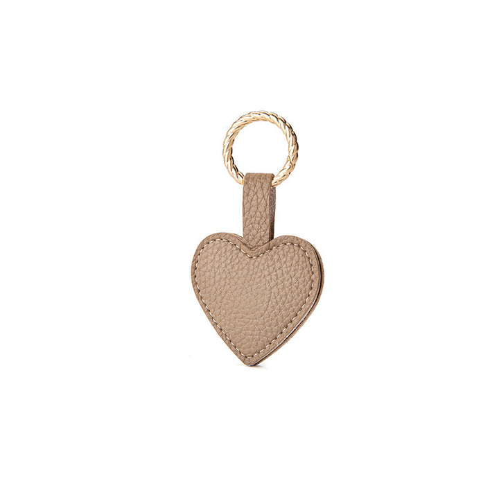 Heart-Shaped Leather Keychain Stornfield