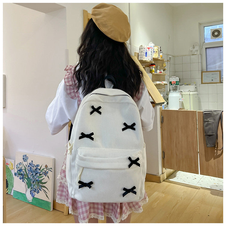 Backpack with Playful Ribbon Design Stornfield