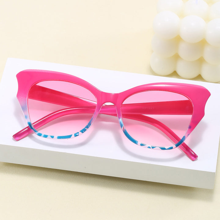 Women's Cat-Eye Sunglasses with Extravagant Mirror Design Stornfield
