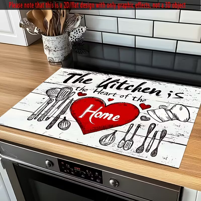 Cute Cartoon Sheep-Patterned Kitchen Mat