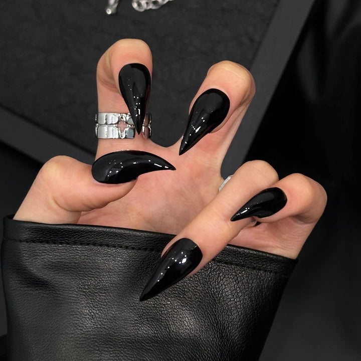Glossy Stiletto Press-On Nail Extensions