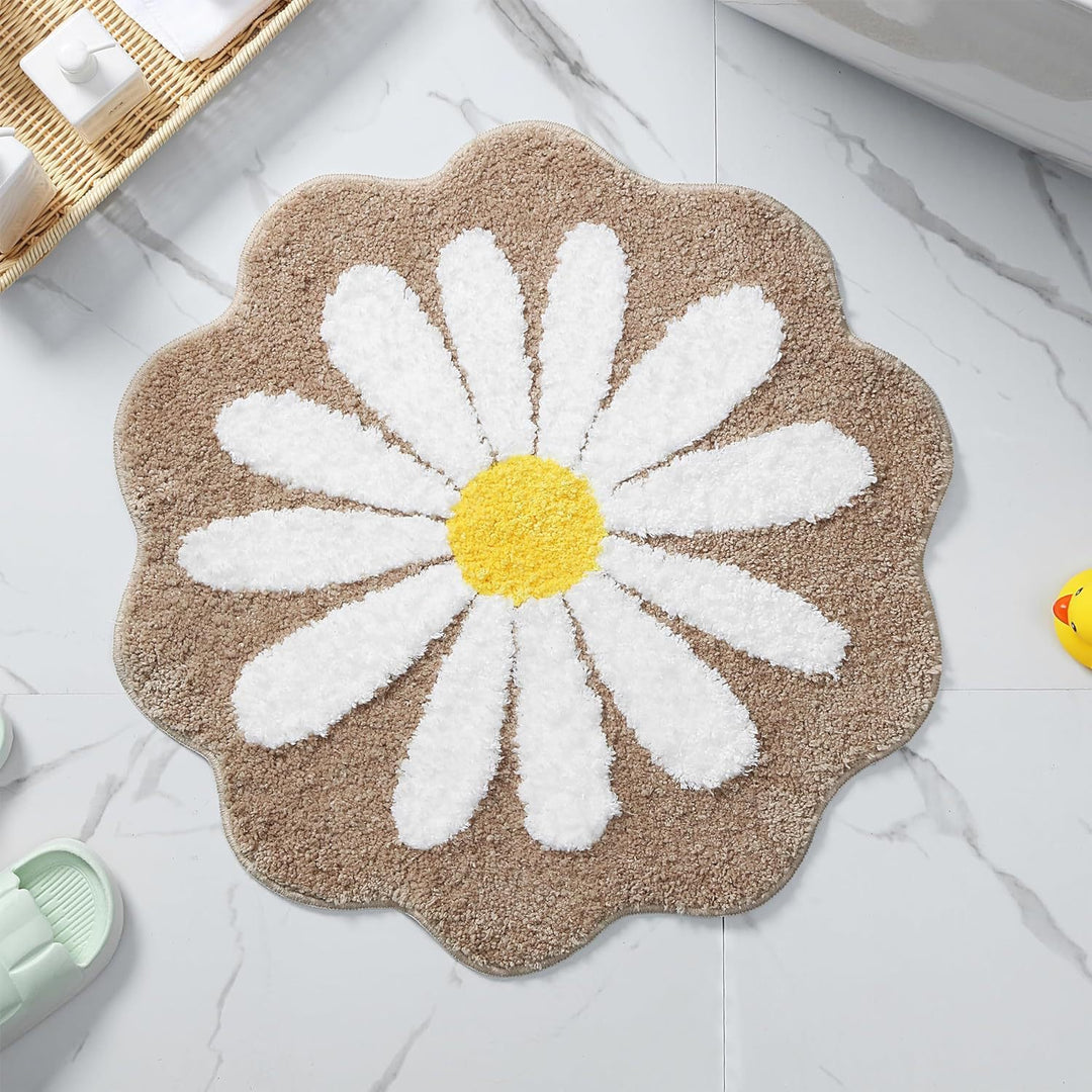 Decorative Daisy-Shaped Bath Mat