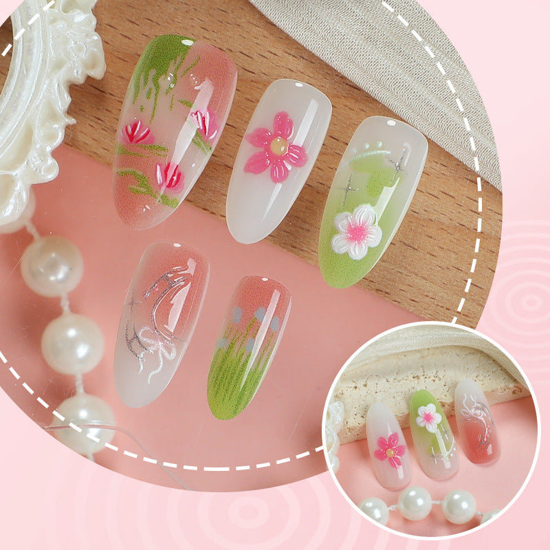Artistic Floral Nail Tips Stornfield