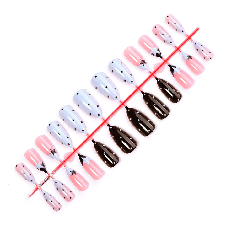 Creative Nail Art Set with Sparkling Stars and Dots Stornfield