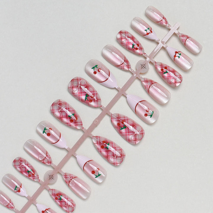 Cherry Blossom Inspired Press-On Nail Set Stornfield