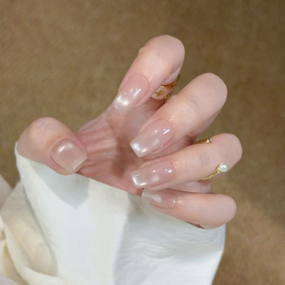 Glamorous artificial nail tips with 3D flower and crystal embellishments Stornfield