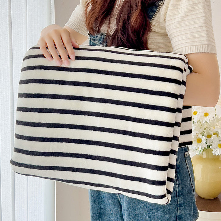 Cozy Striped Throw Blanket
