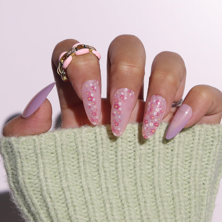 Floral Design Stiletto Press-On Nails Stornfield 1789086021