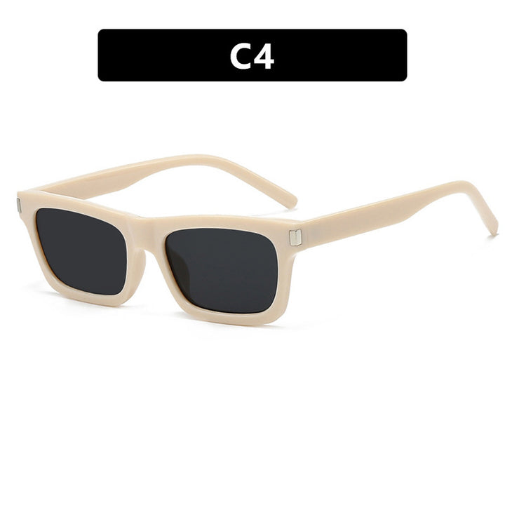 Women's square sunglasses with transparent lenses and stylish design Stornfield