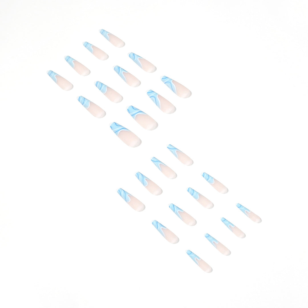 Artificial nail extensions with wave design Stornfield