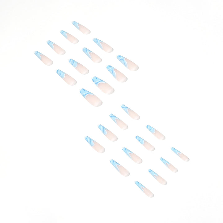 Artificial nail extensions with wave design Stornfield