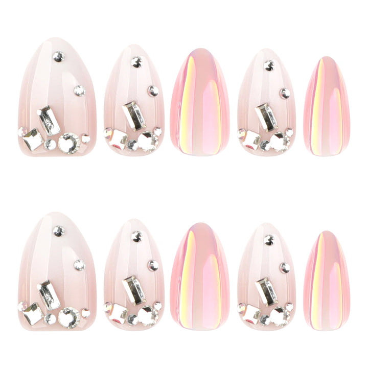 Artificial nails with elegant rhinestone accents Stornfield