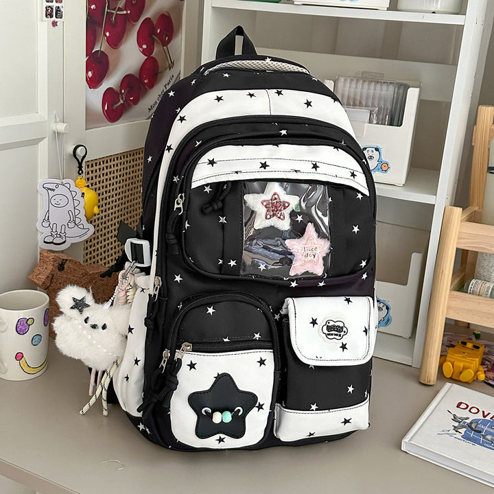 Playful Star-Embellished Backpack Stornfield