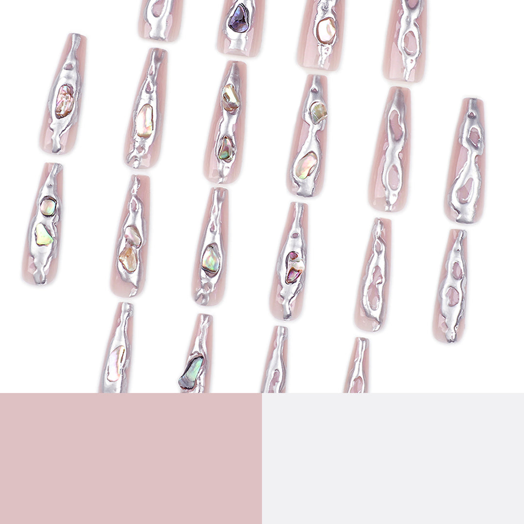 Artful Stiletto Nails with Holographic Shine Stornfield