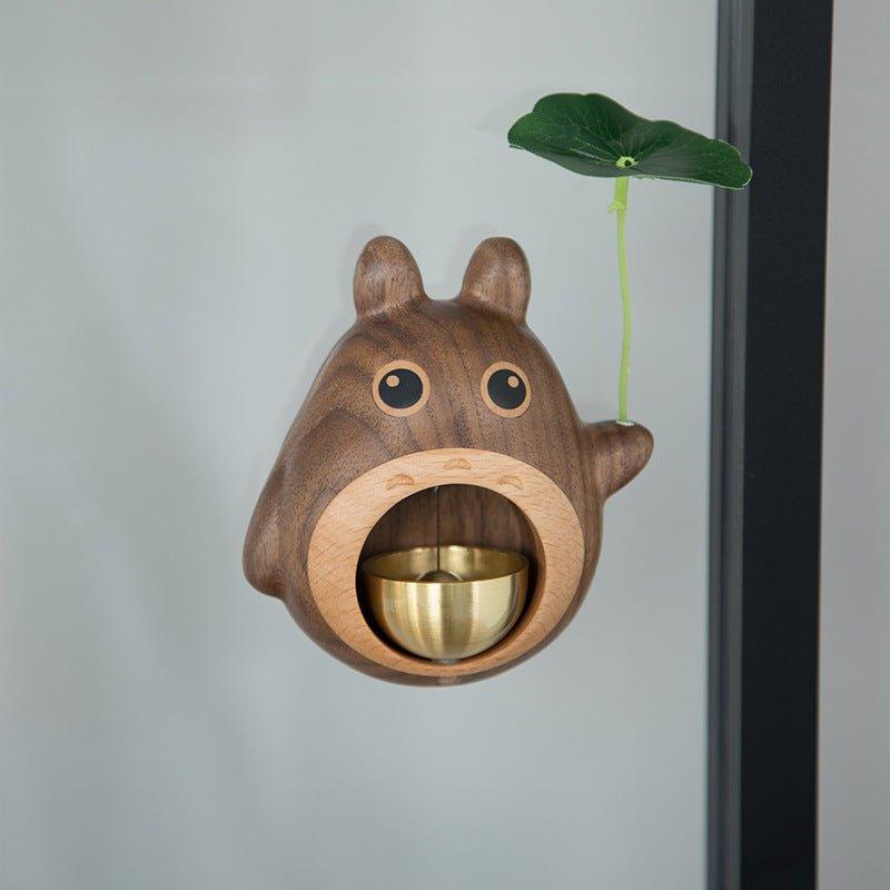 Handcrafted Wooden Totoro Doorbell With Metal Chime | Stornfield