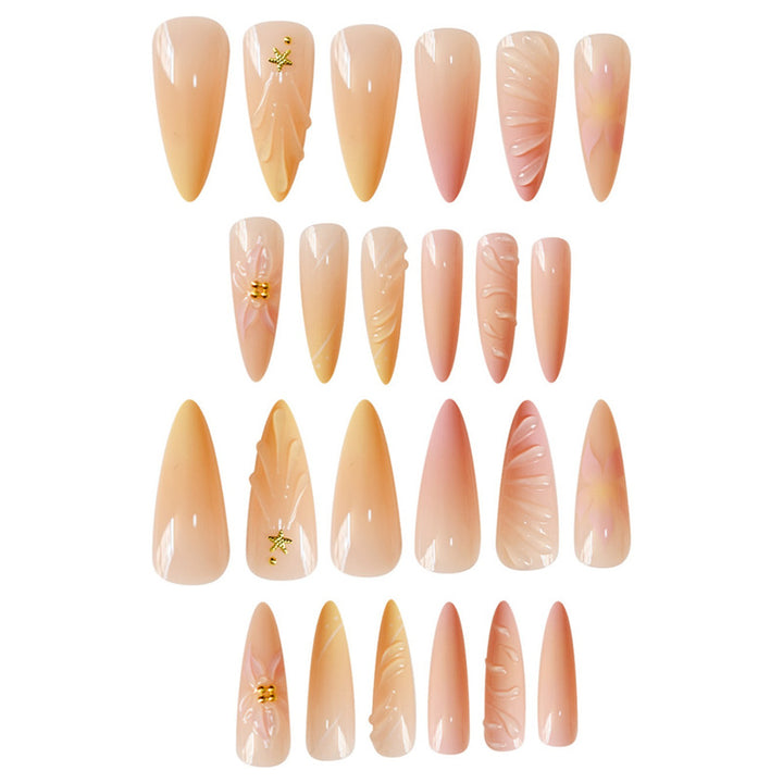 Floral 3D Decorative Press-On Nail Art Stornfield