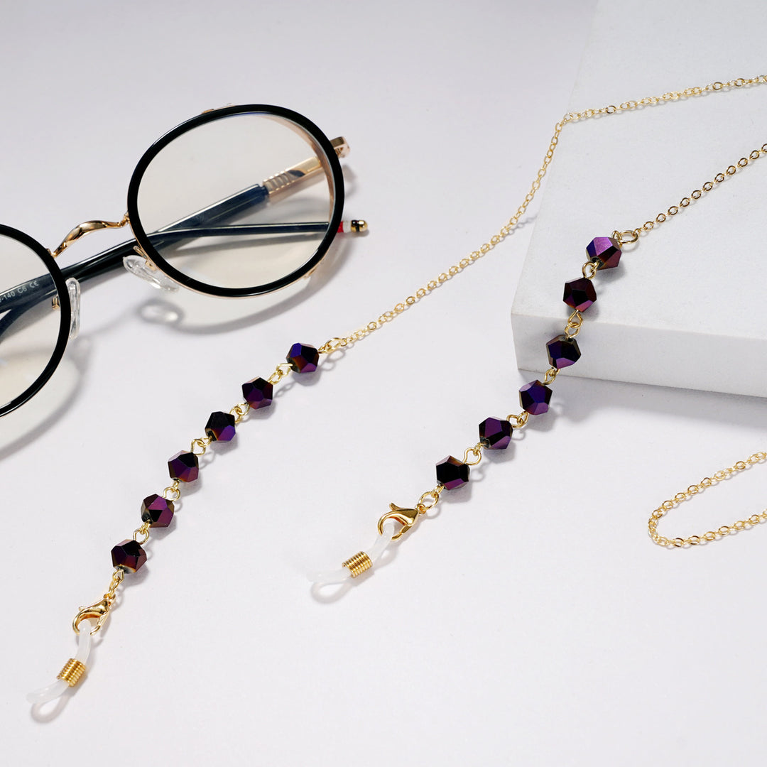 Elegant Crystal Beaded Glasses Chain Stornfield